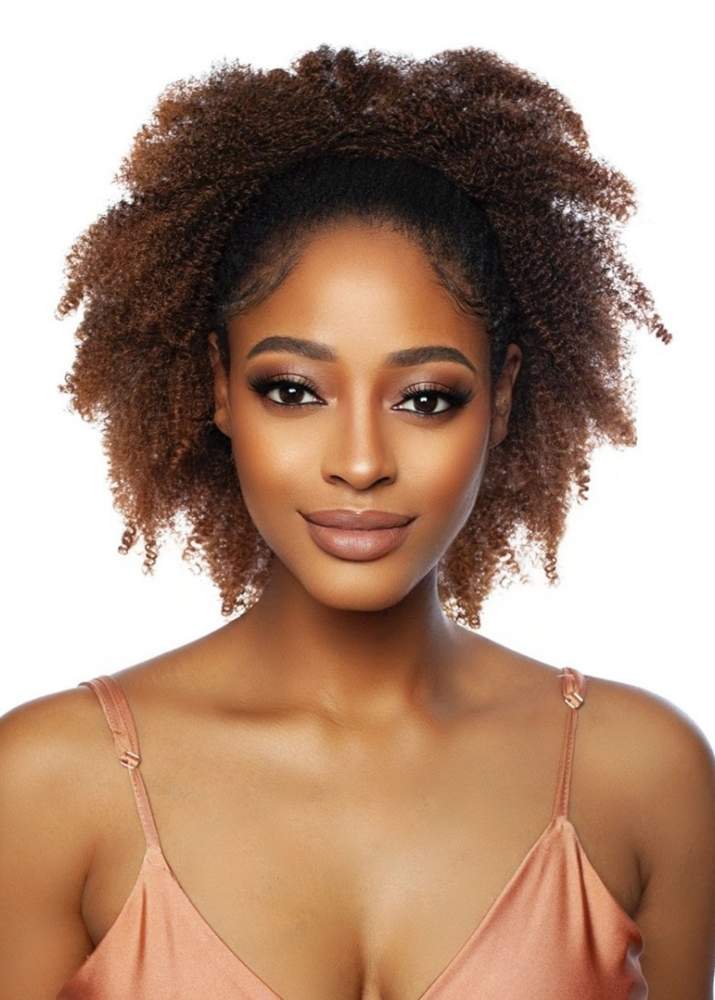 Kinky Afro Puff Mane Concept Yellowtail Ponytail 