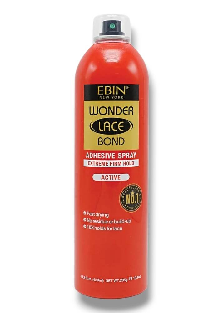 EBIN New York Wonder Lace Wig Adhesive Spray Extreme Firm Hold Active