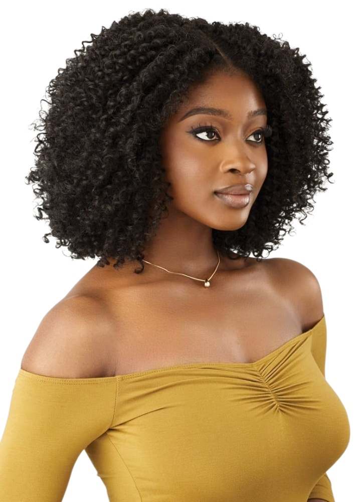 Natural Afro coily lace front wig 