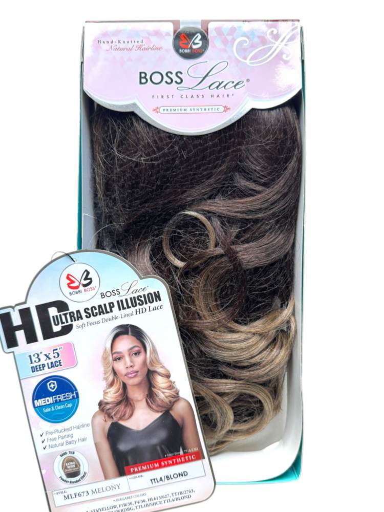 Box of Boss Lace hair extensions 