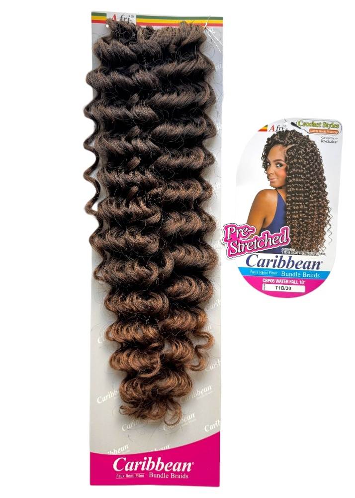 Curly brown ombre hair extension pack.