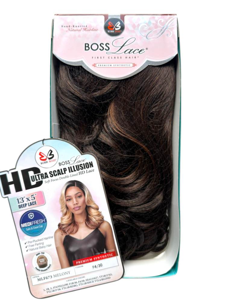 Box of Boss Lace hair extensions 