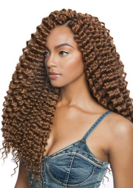 30 Deep Wave Crochet Hair Afro Curl Synthetic Crochet Braiding Hair  Extensions