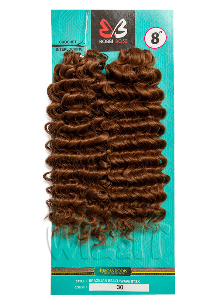 BRAZILIAN BEACH WAVE 8 2X, Curly Wavy Crochet Braids