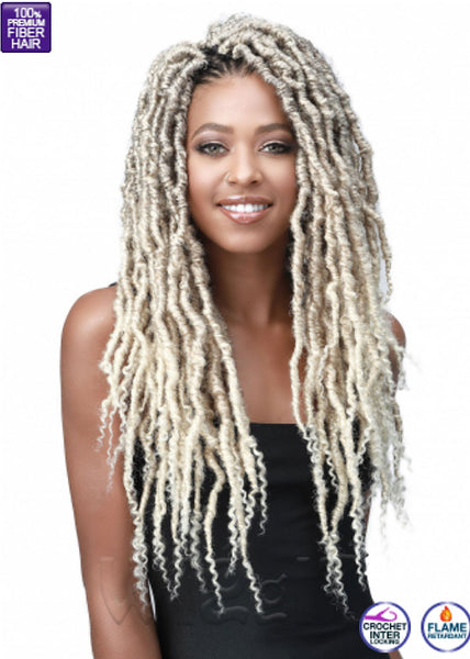 Messy Faux Locs Curly Tips 18