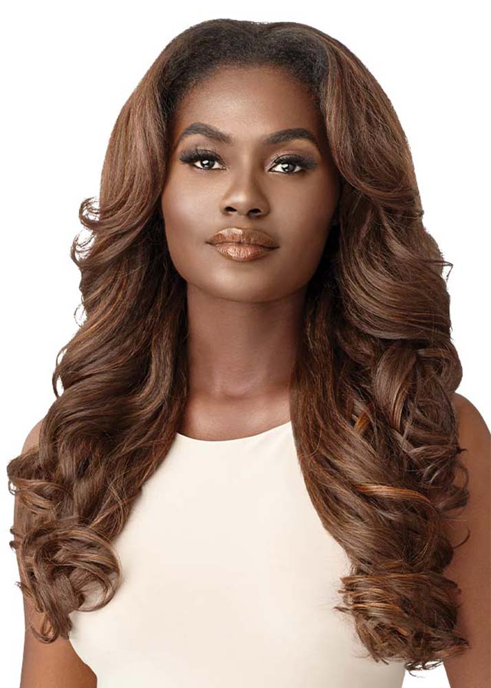 NEESHA H304 Quick Weave Yaki Texture Luxurious Half Wig Outre