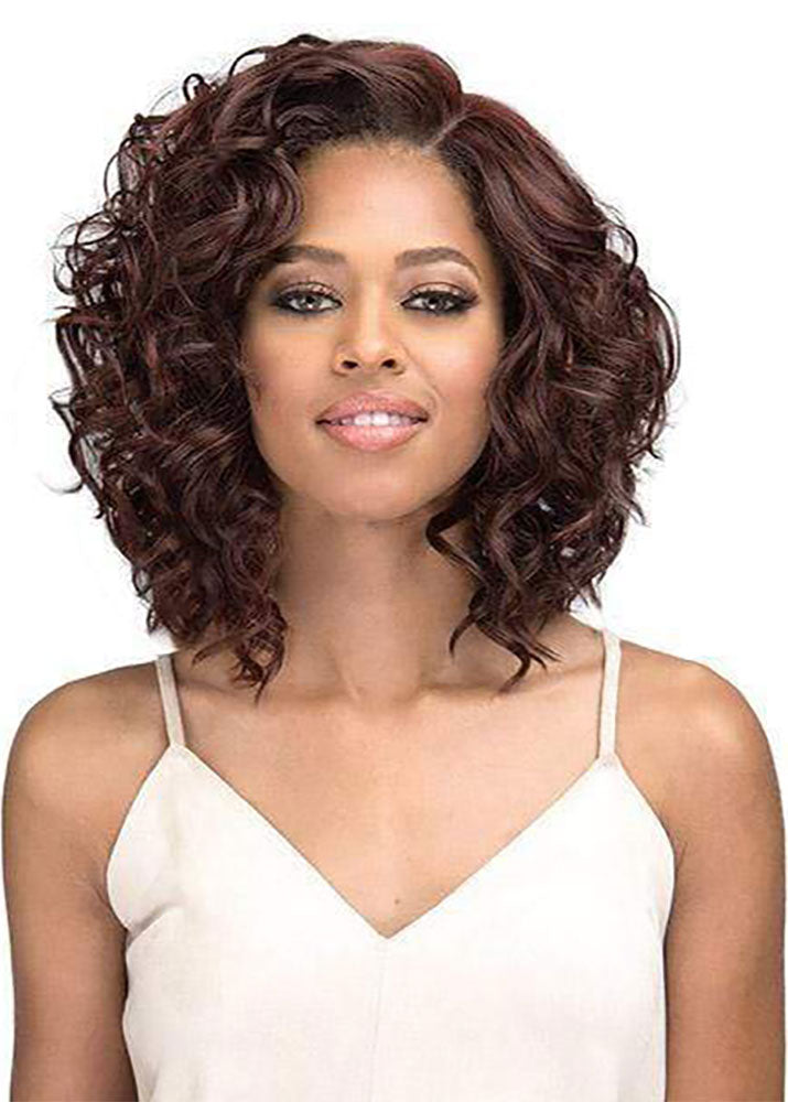 Luana MLF316 Bobbi Boss Premium Synthetic Curly Lob Lace Front Wig