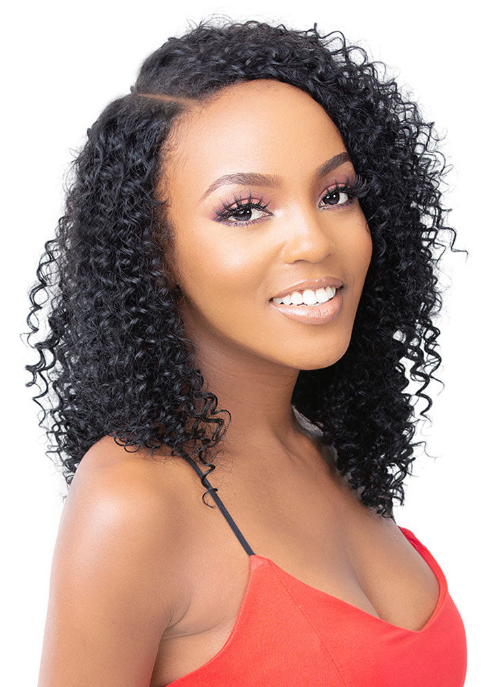 U-PART DEEP WAVE 100% Human Hair Lace U-Part Wig It's A Wig UK