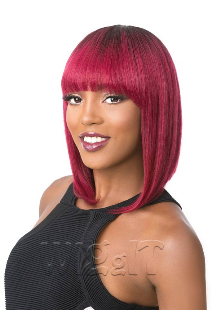 Image of Blunt bob weave with galaxy hair