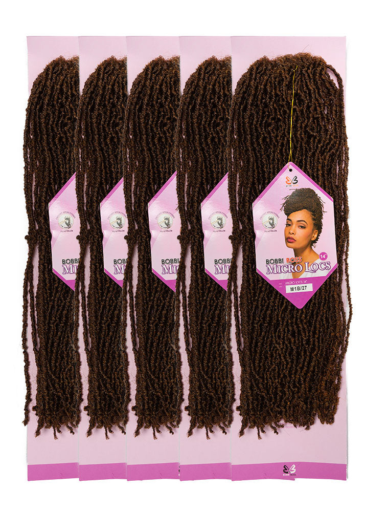 Bobbi Boss Micro Locs Faux Sister Locs Crochet Braids 14" WIGgIT