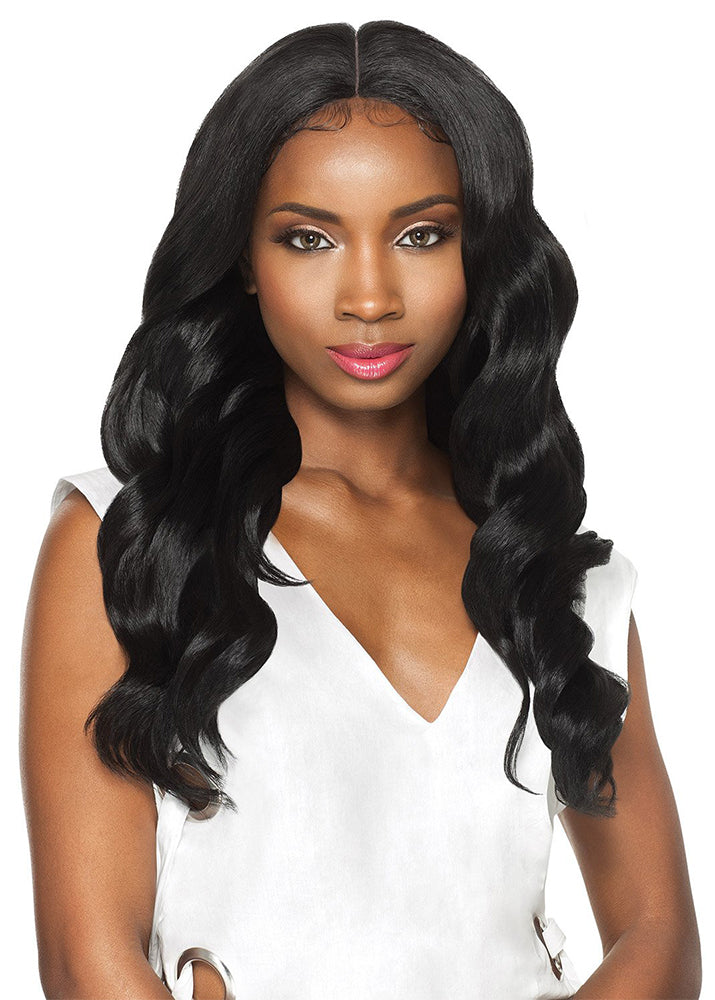 Swiss X Vixen Loose Wave Long 4 Way Parting Synthetic Wig