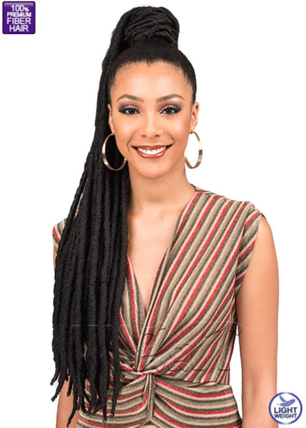 Clip-in Faux Locs Ponytail